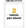 Avery&reg; UltraDuty Warning Label AVE60502