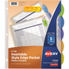 Avery&reg; Insertble Style Edge Plastic Pocket Dividers AVE11292