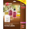 Avery&reg; Arched Labels - Sure Feed - Print-to-the-Edge AVE22809