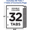 Avery&reg; Two-Column Table Contents Dividers w/Tabs AVE11322