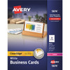 Avery&reg; Clean Edge Laser Business Card - White AVE5874