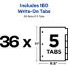 Avery&reg; Write-On Multi Color Tab Dividers AVE11508