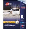Avery&reg; Clean Edge Inkjet Business Card - White AVE8859