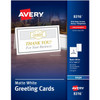 Avery&reg; Inkjet Greeting Card - White AVE8316