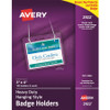 Avery&reg; Heavy-Duty Clear Hanging Style Badge Holders AVE2922