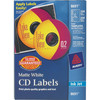 Avery&reg; Clear CD/DVD Inkjet Matte Labels AVE8691