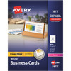Avery&reg; Clean Edge Laser Business Card - White AVE5877