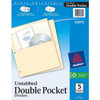 Avery&reg; Untabbed Double Pocket Dividers AVE03075