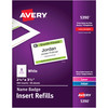 Avery&reg; Laser/Inkjet Badge Insert Refills AVE5390