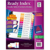 Avery&reg; Ready Index Binder Dividers - Customizable Table of Contents AVE11127