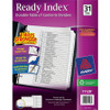 Avery&reg; Ready Index Binder Dividers - Customizable Table of Contents AVE11128