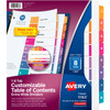 Avery&reg; Ready Index Extra-Wide Binder Dividers - Customizable Table of Contents AVE11163