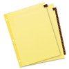 Avery&reg; Preprinted Tab Dividers - Clear Reinforced Edge AVE11327