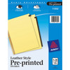 Avery&reg; Preprinted Tab Dividers - Gold Reinforced Edge AVE11352