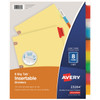 Avery&reg; Big Tab Insertable Dividers, Buff Paper, 8 Multicolor Tabs AVE23284