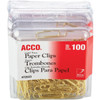 Acco Gold Tone Paper Clips ACC72554