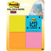 Post-it Super Sticky Full Adhesive Notes - Rio de Janeiro Color Collection
