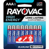 Rayovac Alkaline AAA Batteries 8/Pack