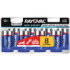 Rayovac Alkaline D Batteries 8/Pack