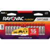 Rayovac Fusion Alkaline AAA Batteries 16/Pack