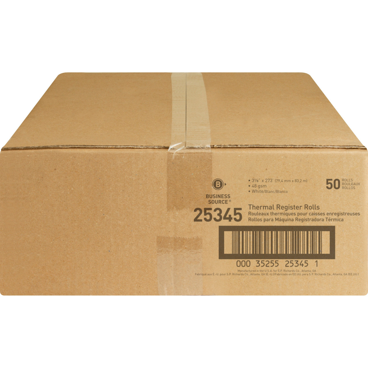 Business Source, BSN25346, Thermal Paper Rolls, 50 / Carton, White