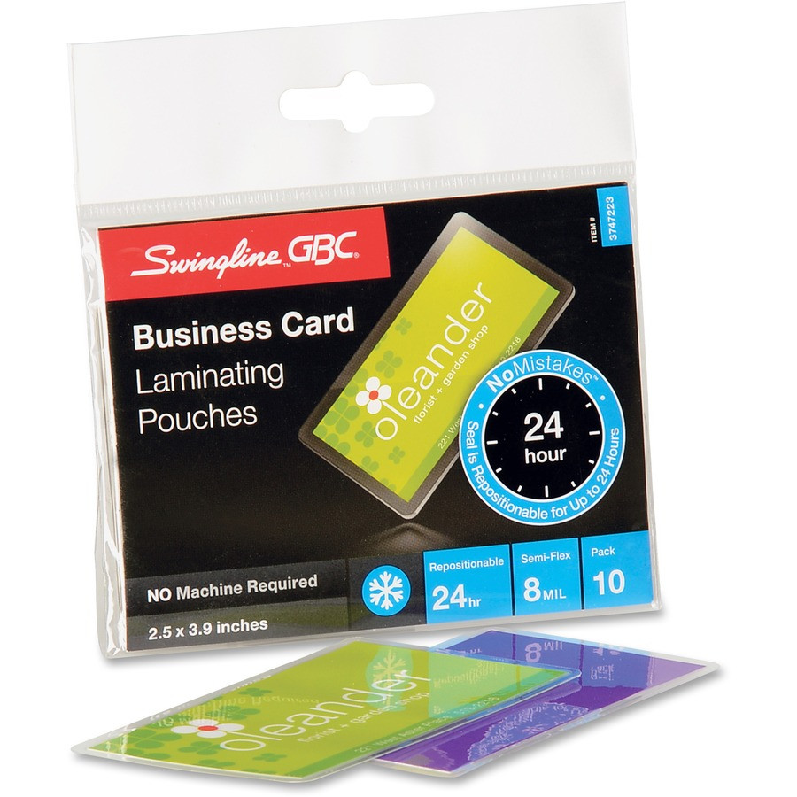 GBC Self-Seal Business Card Laminating Pouches GBC3747223 - Miguel's Copier GBC Self-Seal Business Card Laminating Pouches GBC3747223 - Miguel's Copier