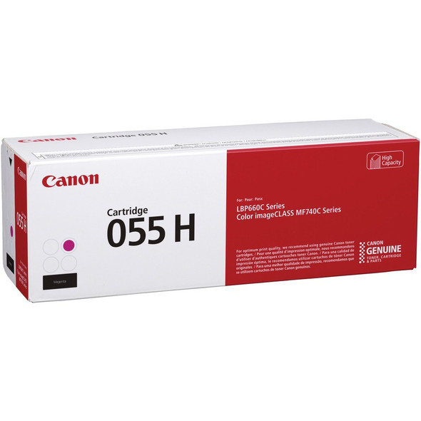 Canon 055H Original Toner Cartridge - Magenta