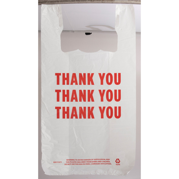 Genuine Joe THANK YOU Plastic Bags 11570 - Miguel's Copier