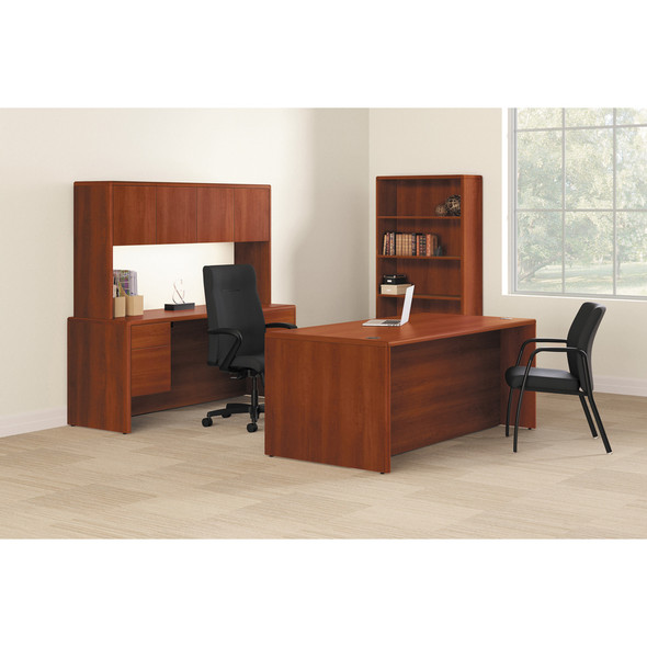 HON 10700 Series Cognac Laminate Left Pedestal Desk - 2-Drawer 10784LCO