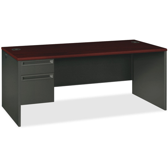 HON 38000 Series Left Pedestal Desk 72"W - 2-Drawer 38294LNS