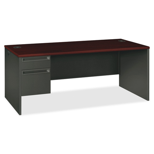 HON 38000 Series Left Pedestal Desk 72"W - 2-Drawer 38294LNS