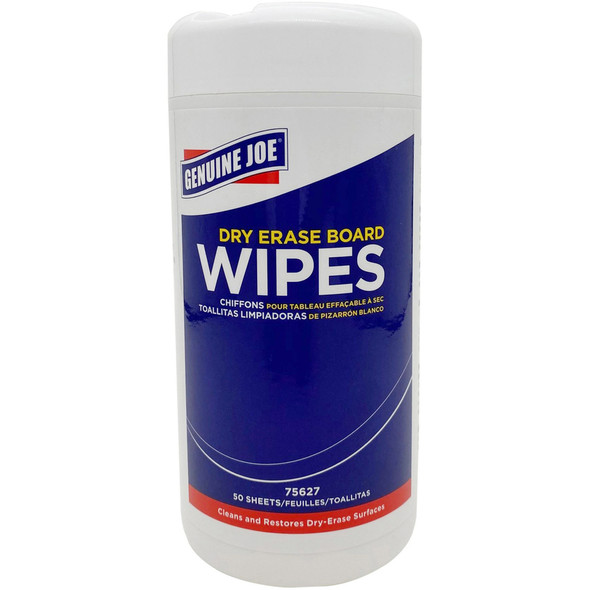 Genuine Joe Dry Erase Board Cleaning Wipes 75627