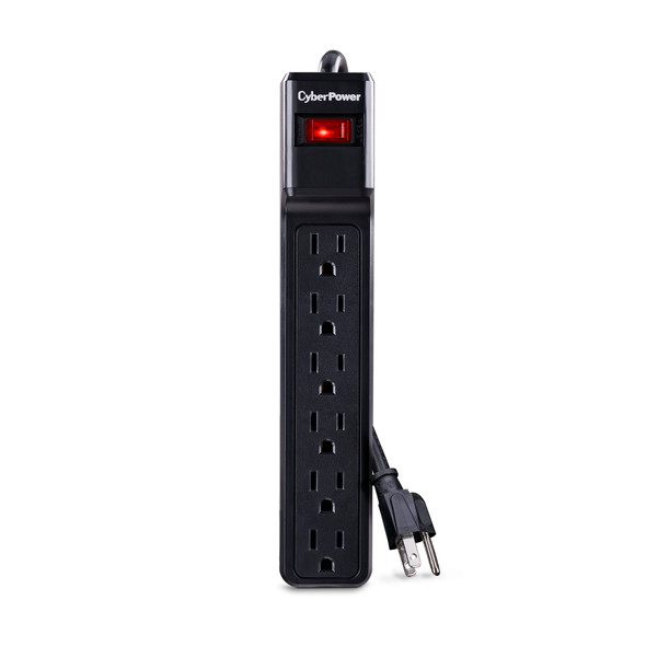 CyberPower CSB606 Essential 6 - Outlet Surge Protector with 900 J Surge Suppression