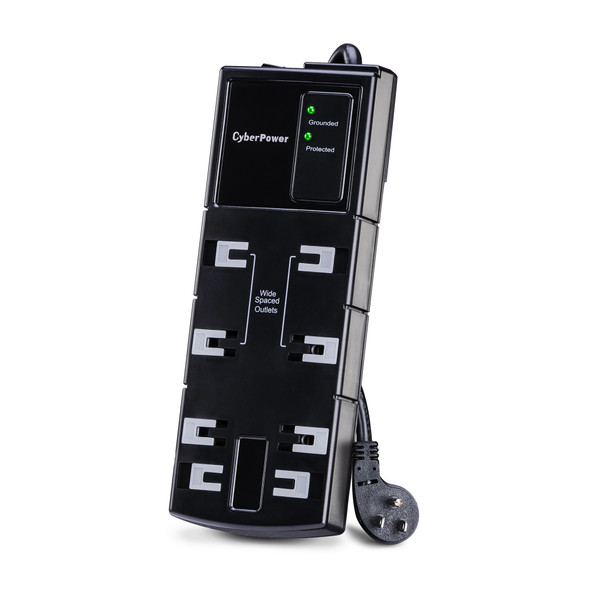 CyberPower CSB806 Essential 8 - Outlet Surge Protector with 1800 J Surge Suppression