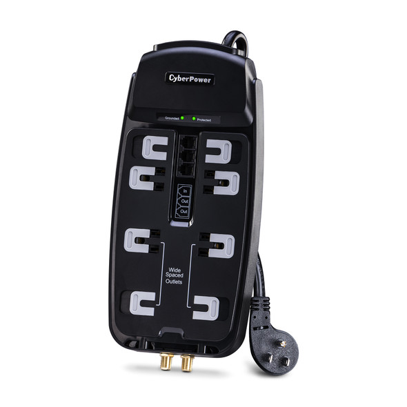 CyberPower CSHT808TC Home Theater 8 - Outlet Surge Protector with 2850 J Surge Suppression