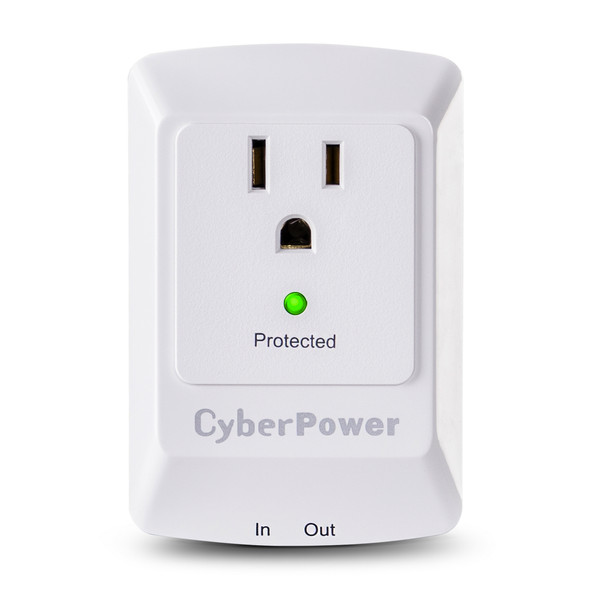 CyberPower CSP100TW Professional 1 - Outlet Surge Protector with 900 J Surge Suppression