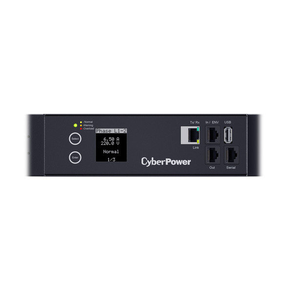 CyberPower PDU33108 3 Phase 200 - 240 VAC 50A Monitored PDU