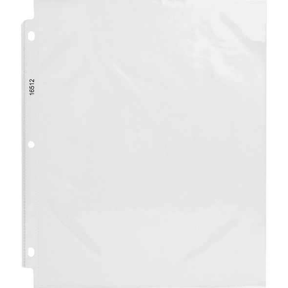 usiness Source Top-Loading Poly Sheet Protectors - For Letter 8 1/2" x 11" Sheet - 3 x Holes - Ring Binder - Top Loading - Rectangular - Clear - Polypropylene - 250 / Bundle