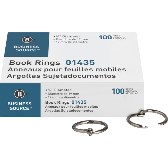 Business Source Standard Book Rings BSN01435