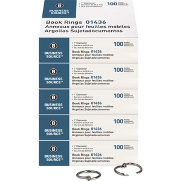 Business Source Standard Book Rings BSN01436BD