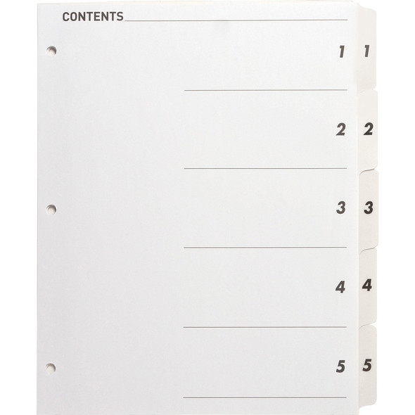 Business Source Table of Content Quick Index Dividers BSN05852