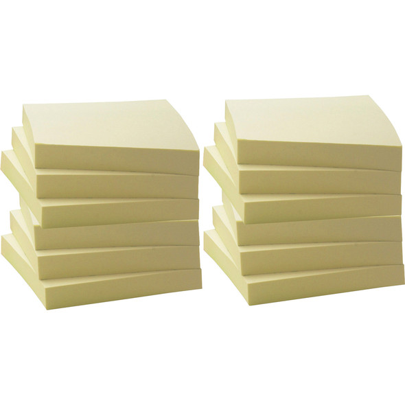 Business Source Yellow Adhesive Notes BSN36620