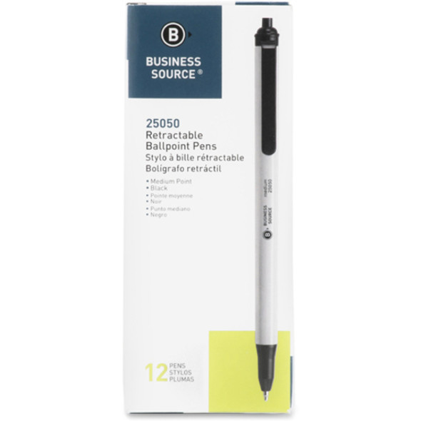 Business Source Retractable Ballpoint Pens BSN25050