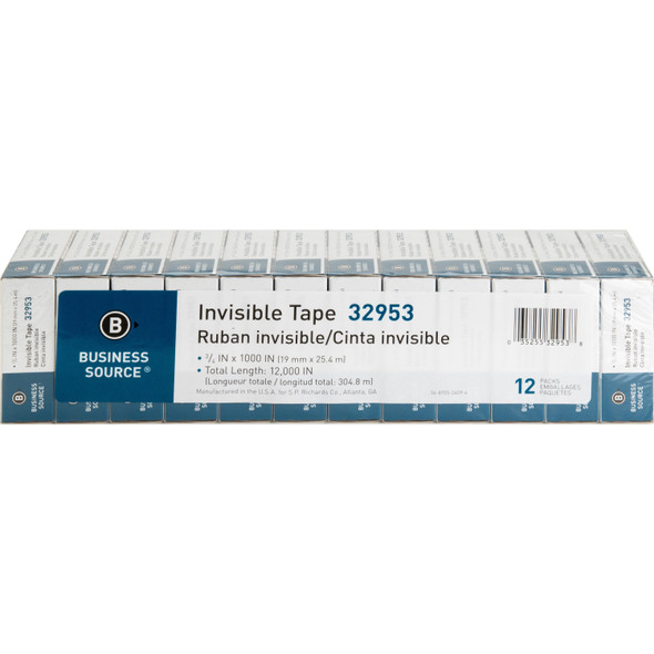 Business Source Premium Invisible Tape Value Pack BSN32953