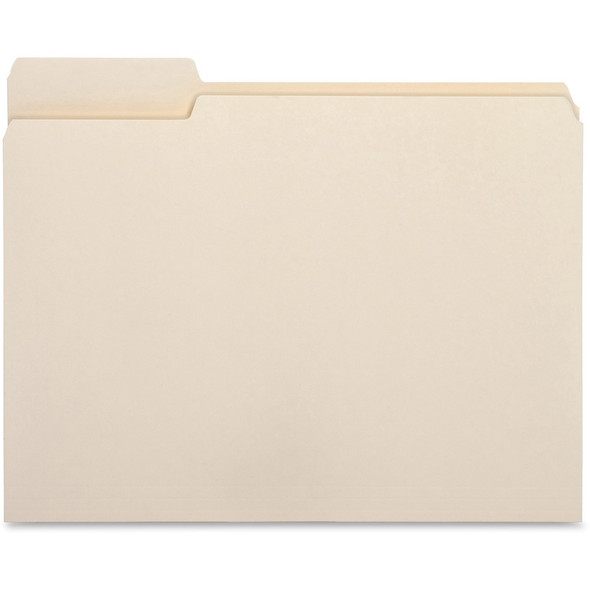 Business Source 1/3 Tab Cut Letter Recycled Top Tab File Folder BSN16490