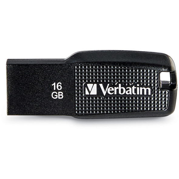 Verbatim 16GB Ergo USB Flash Drive - Black VER70875