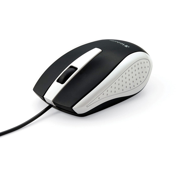 Verbatim Corded Notebook Optical Mouse - White VER99740