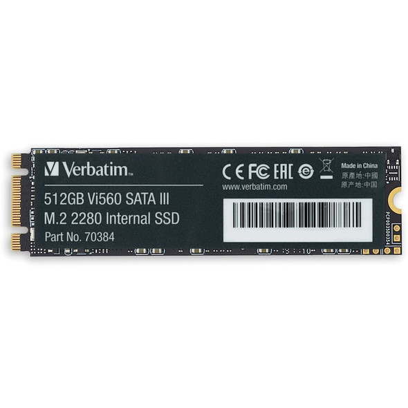 Verbatim Vi560 512 GB Solid State Drive - M.2 2280 Internal - SATA (SATA/600) VER70384