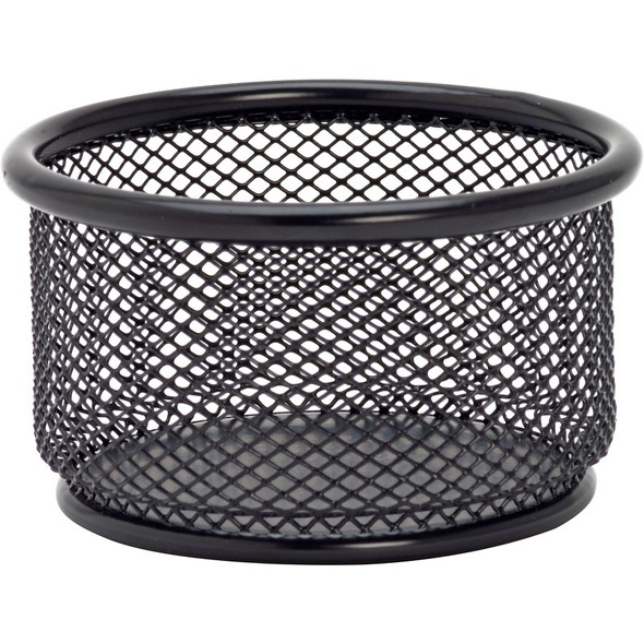 Lorell Black Mesh/Wire Paper Clip Holder LLR84150