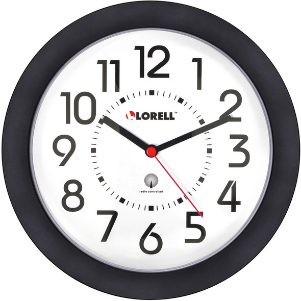 Lorell 9" Radio Controlled Profile Wall Clock LLR60990